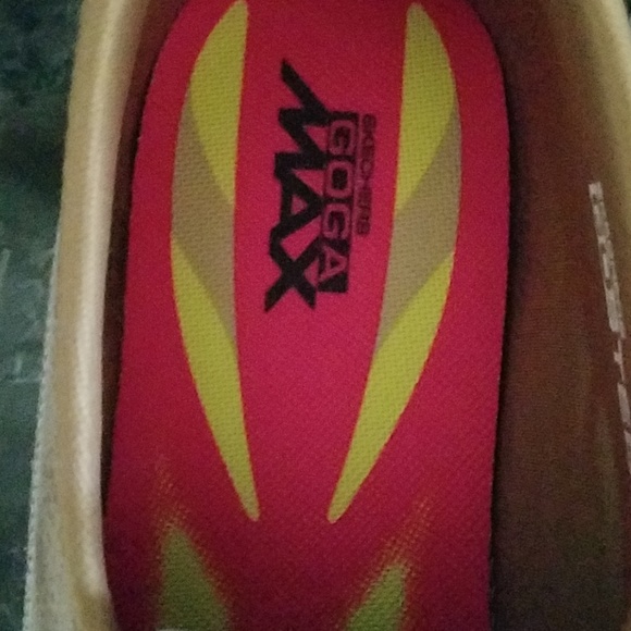 Skechers Tan GoStep Goga Max Lace Up Shoes - Picture 3 of 6